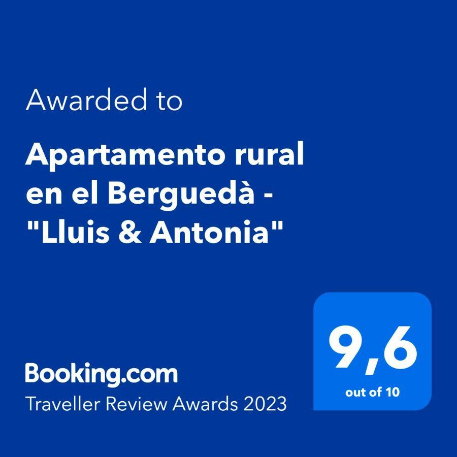 Apartamento rural en el Berguedà - Lluis&Antonia Sant Jordi de Cercs Exterior foto